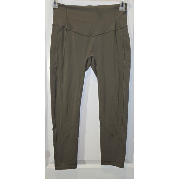 Lululemon All The Right Places Crop II 23" Sage sz 8 - Picture 1 of 6